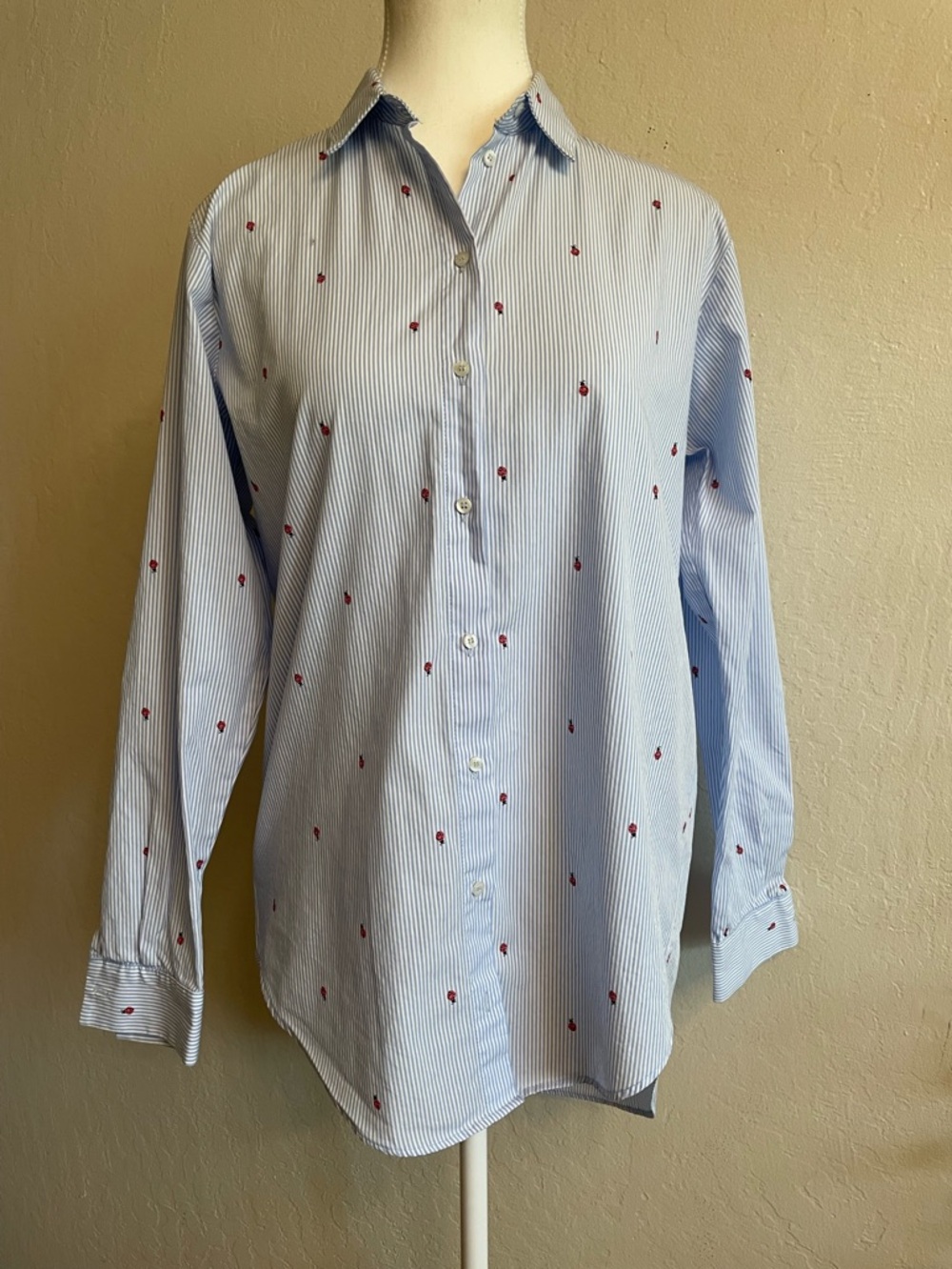 Zara striped long sleeve shirt